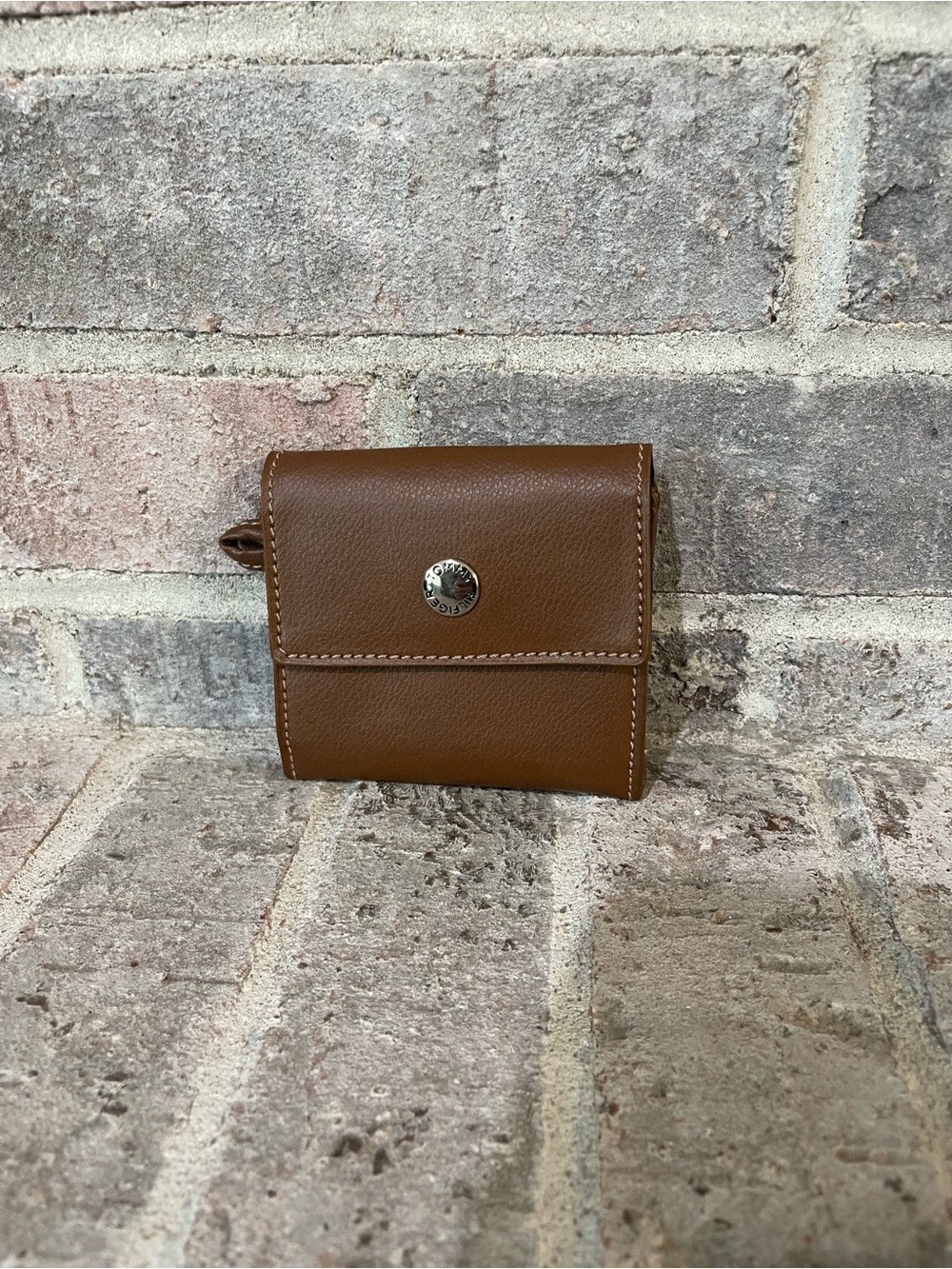 Tommy Hilfiger Brown Snap Card Wallet